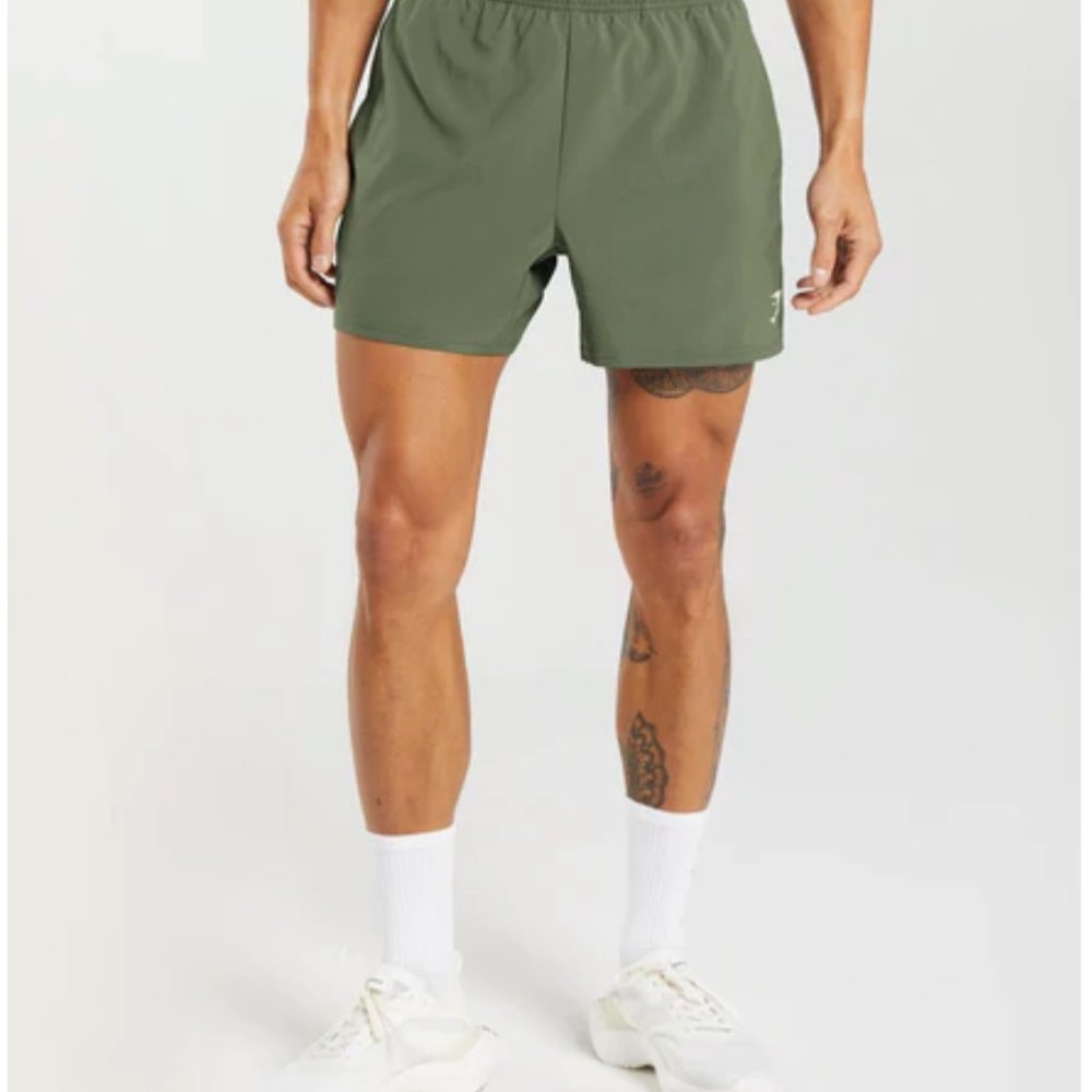 Olive Green 5" Arrival Gymshark Shorts